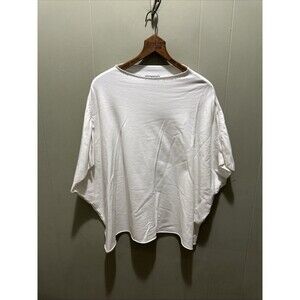 TuTu & Lilli Poncho Oversized Workout Shirt Pullover Shirt Womens Sz M/L Raw Hem